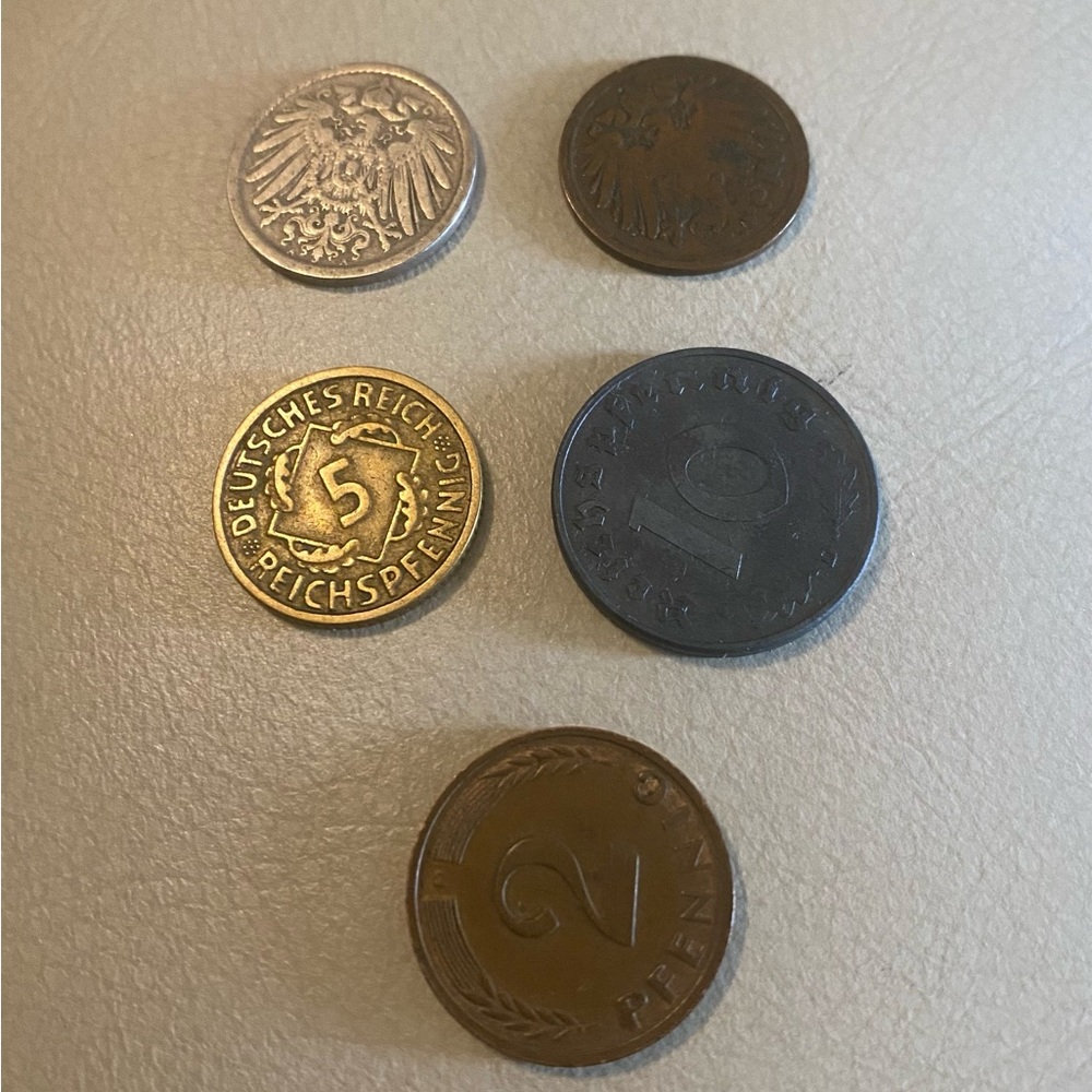 1900A, 1911A, 1926D, 1941D, & 1950D German Coin Collection - Picture 2 of 10